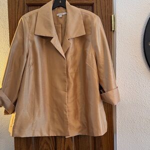 Chico's Chic gold  SWING jacket yellow gold